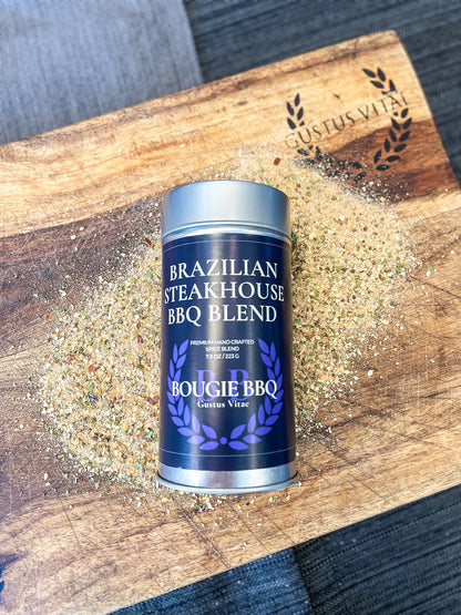 Brazilian Steakhouse BBQ Blend | Gourmet Seasoning, Artisanal Spice Blend | All Natural, Non GMO | Hand Crafted in Small Batches in USA | No MSG or Artificial Ingredients | GLP-1 Friendly | Sustainably Sourced, Ultra Premium Seasoning | Bougie BBQ | Gustu