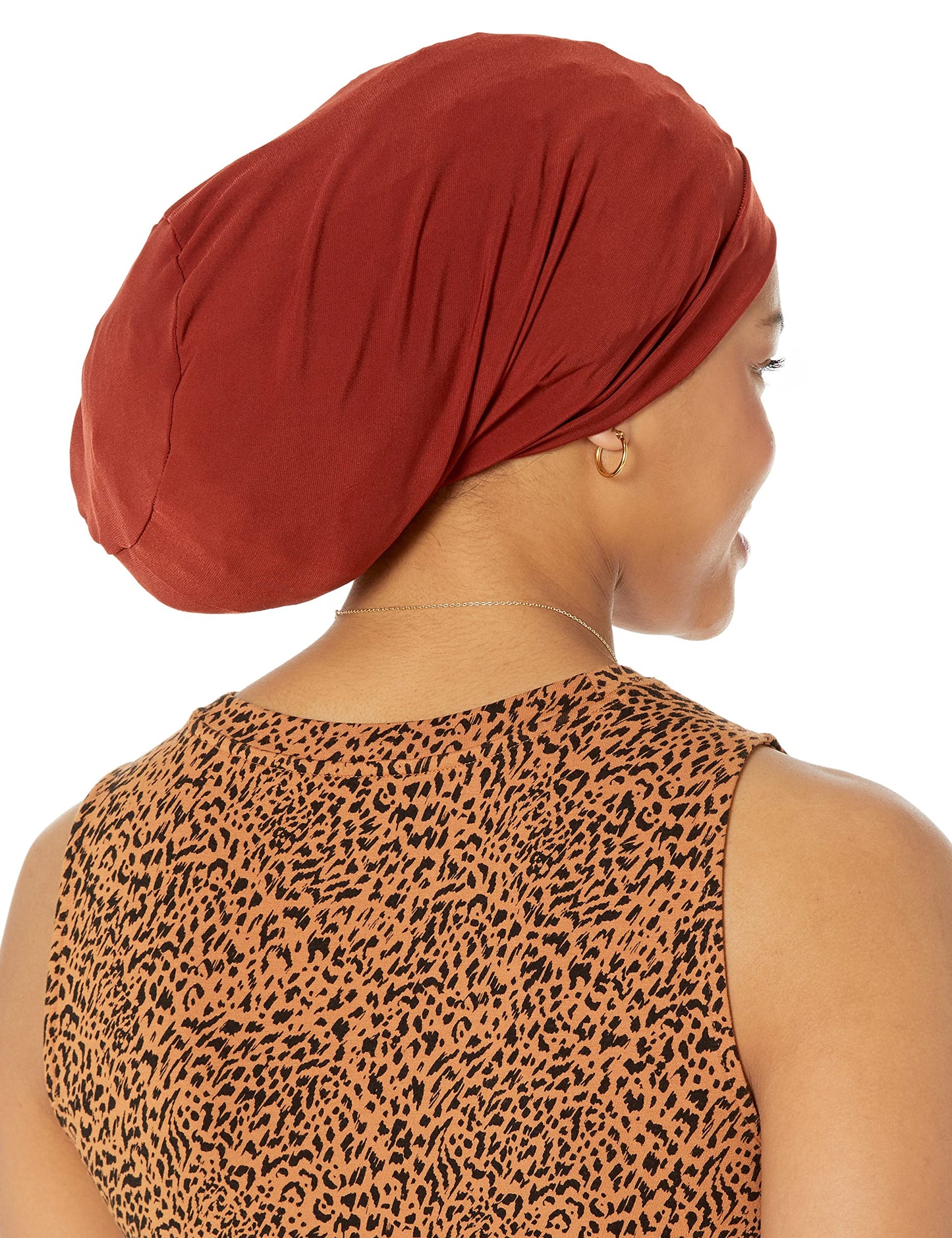 Fairy Black Mother Dreadlocks Locs Cap (Large, orange rust)