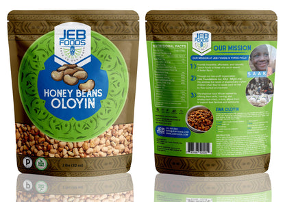 JEB FOODS 4lbs Nigeria Sweet Oloyin Honey Beans - Ewa Oloyin From Nigeria