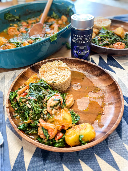 Extra Spicy Bayou Boil BBQ Seasoning | Gourmet Seasoning, Artisanal Spice Blend | All Natural, Non GMO | Hand Crafted in Small Batches in USA | No MSG or Artificial Ingredients | GLP-1 Friendly | Sustainably Sourced, Ultra Premium Seasoning | Bougie BBQ |