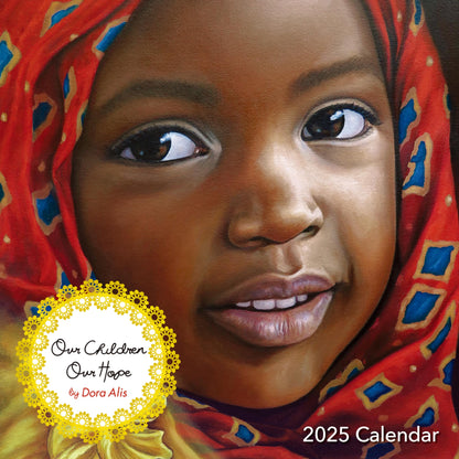 2025 African American Monthly Wall Calendar, Shades of Color: Our Children: Our Hope, Highlighting Black Culture with Beautiful Art, 12 by 12 Inches
