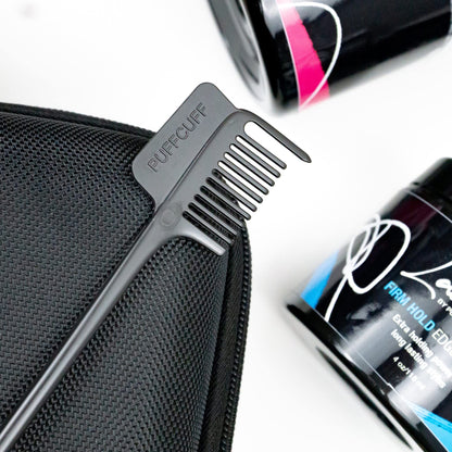 PuffCuff | LAAAYED® Edge Protection Hair Kit | Styling Pomade & Gel | For Natural, Curly, Thick, Coiled, Coarse, Frizzy Hair | Extreme Hold & Frizz-Free Braids and Locs | For Men and Women | 4 Pieces