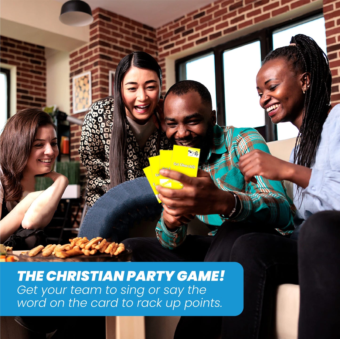 Kulture Games Get ChurchED - The Christian Party Game (Sing, Act/Charades, Explain) - Christian Gifts - Bible Trivia Game - Charades Games for Family & Youth Groups - Christian Cards – Bible Quiz