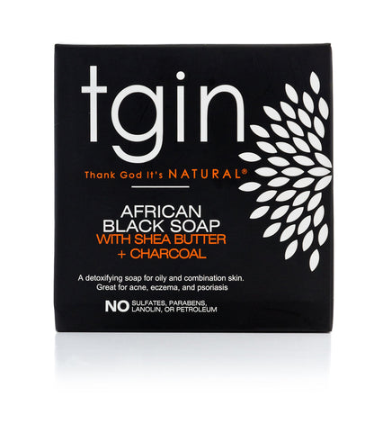 tgin Olive Oil Soap - African Black Soap Bar - For Allergies, Eczema, Psoriasis, Acne - Activated Charcoal -Detoxify, Cleanse, Rejuvenate Skin - 4 Oz