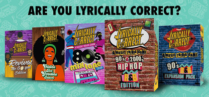 Lyrically Correct Music Trivia Card Game | Multi-Generational Family Gatherings, Adult Game Night and Fun Trivia (The Revival Gospel)