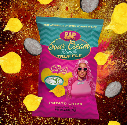 Rap Snacks Nicki Minaj Sour Cream Ranch Truffle Chips -Pack of 6