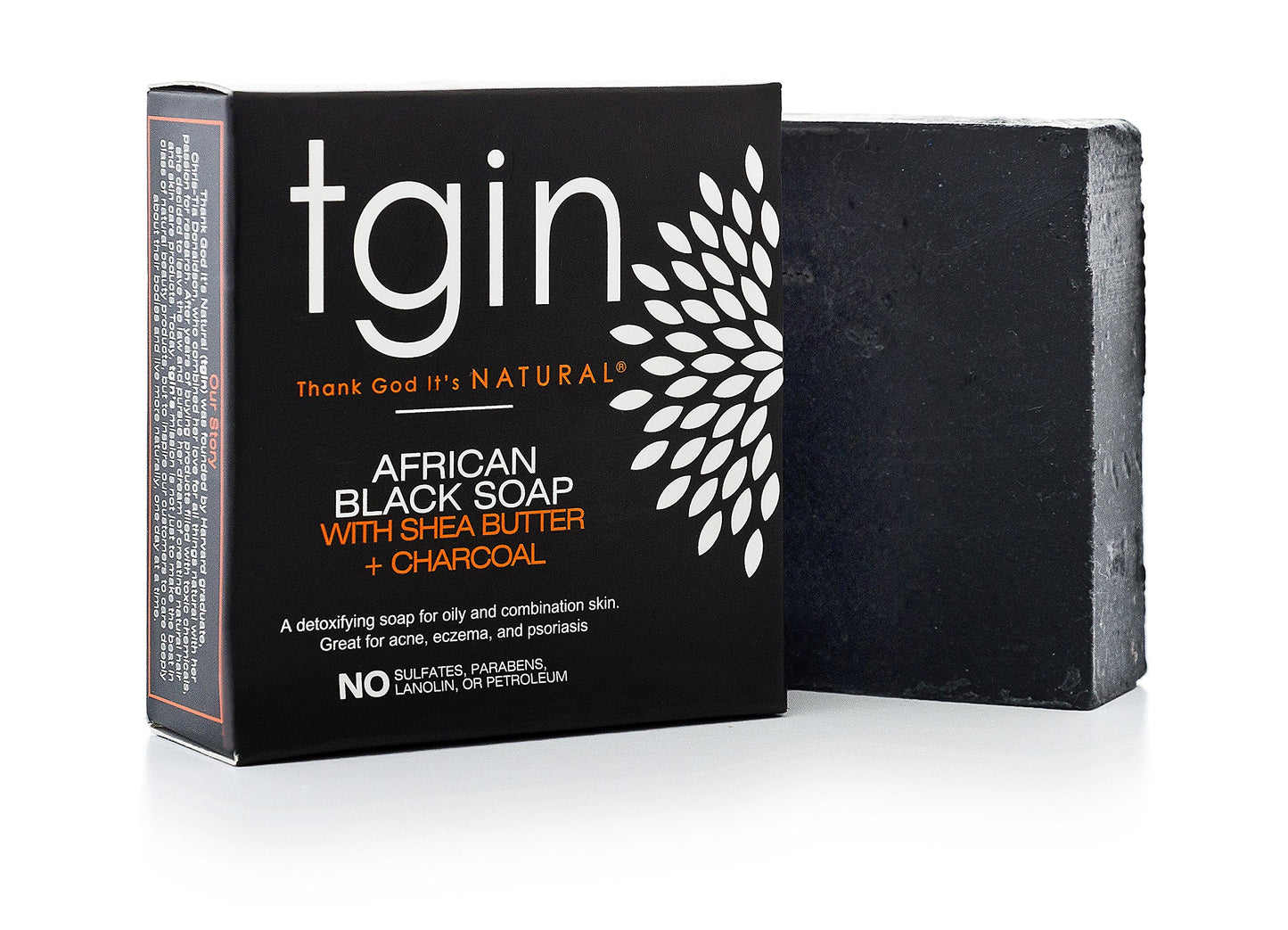 tgin Olive Oil Soap - African Black Soap Bar - For Allergies, Eczema, Psoriasis, Acne - Activated Charcoal -Detoxify, Cleanse, Rejuvenate Skin - 4 Oz