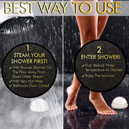 Crafts And The City Ultimate At-Home Spa Set- Jelly Pedi Pedicure Packs Foot Soak & Luxury Shower Steamers Aromatherapy Gift Set