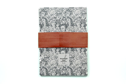 Black Women Line Art A5 Notebook Set