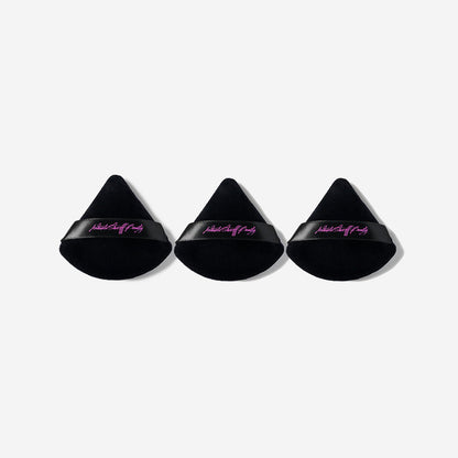 Ashunta Sheriff Beauty Velvet Hypoallergenic Ultra Soft Black Puffs (3-Pack)