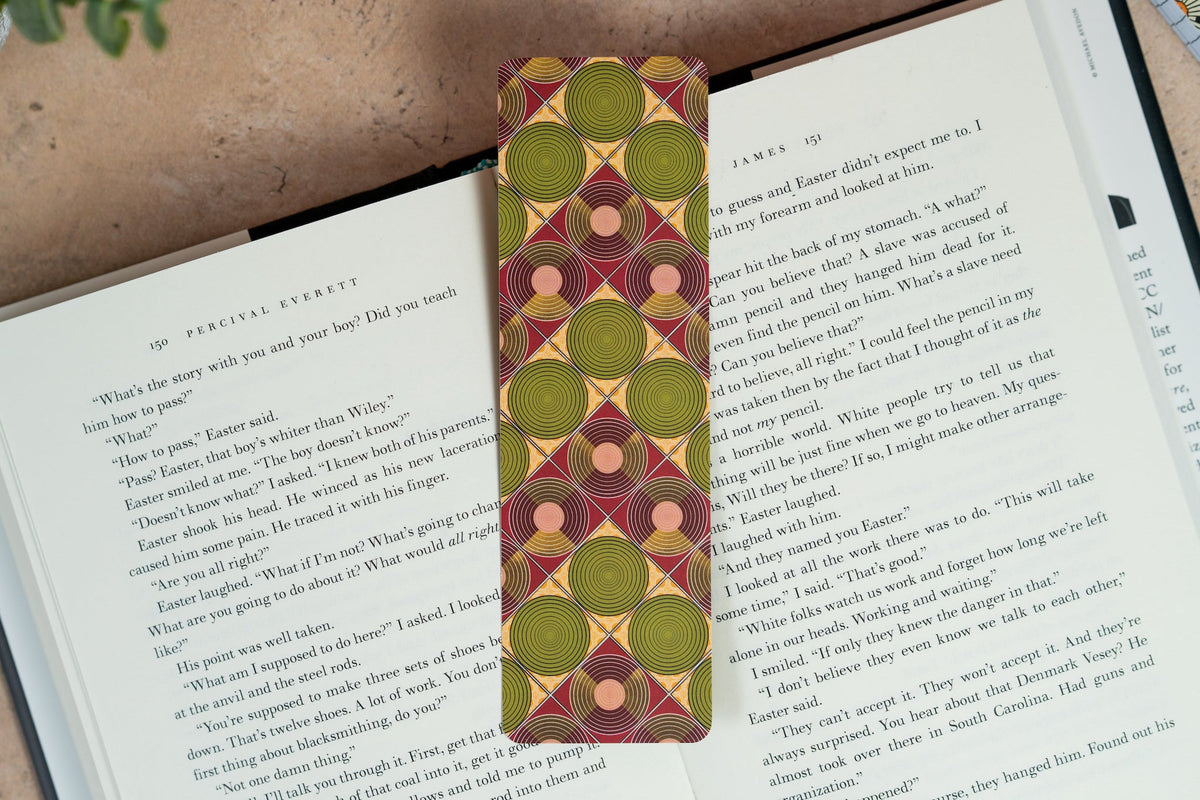 African Print Ankara Bookmark - Discs