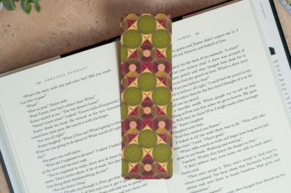 African Print Ankara Bookmark - Discs