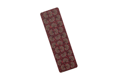 African Print Ankara Bookmarks - Red Blossom