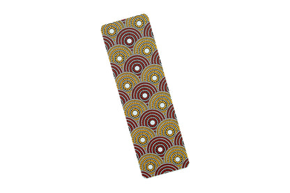 African Print Ankara Bookmark - Red and Yellow