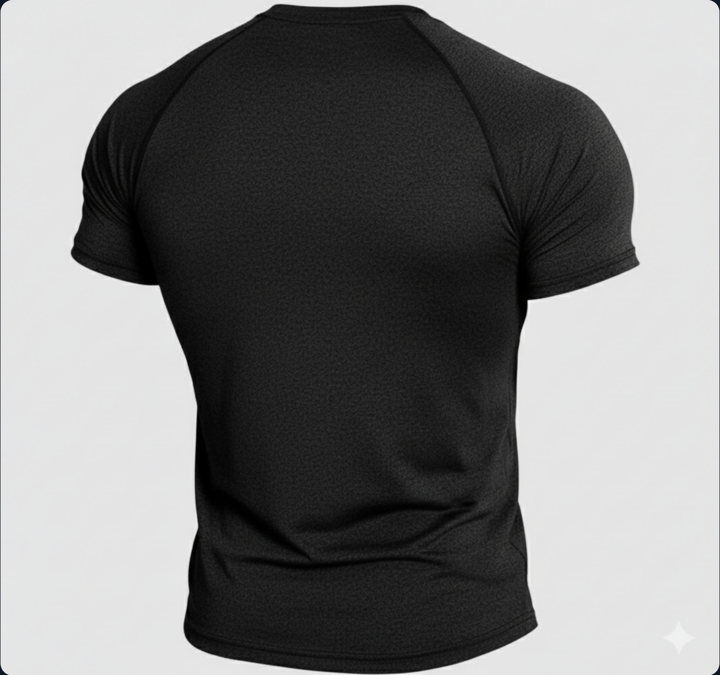 TW Nutrition Men's Dry Slim Fit Shirt Black/Gray Large (L)