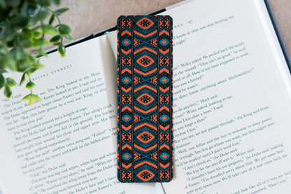 African Print Ankara Bookmark - Diamonds