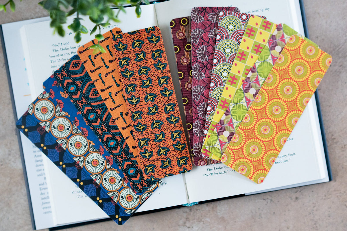 African Print Ankara Bookmarks - X
