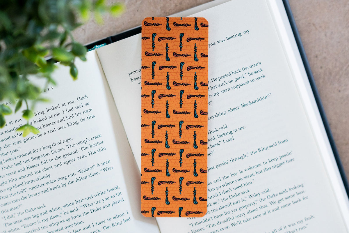 African Print Ankara Bookmark - Walking Sticks