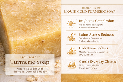 Beauty Facial Bar With Turmeric, Oatmeal, Honey Brightens Skin Complexion, Gets Rid Of Blemishes And Calms Acne  For Smooth Beautiful Skin