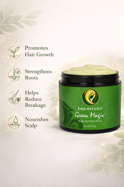 Green Magic Hair Growth Cream – Strengthens, Moisturizes & Supports Growth