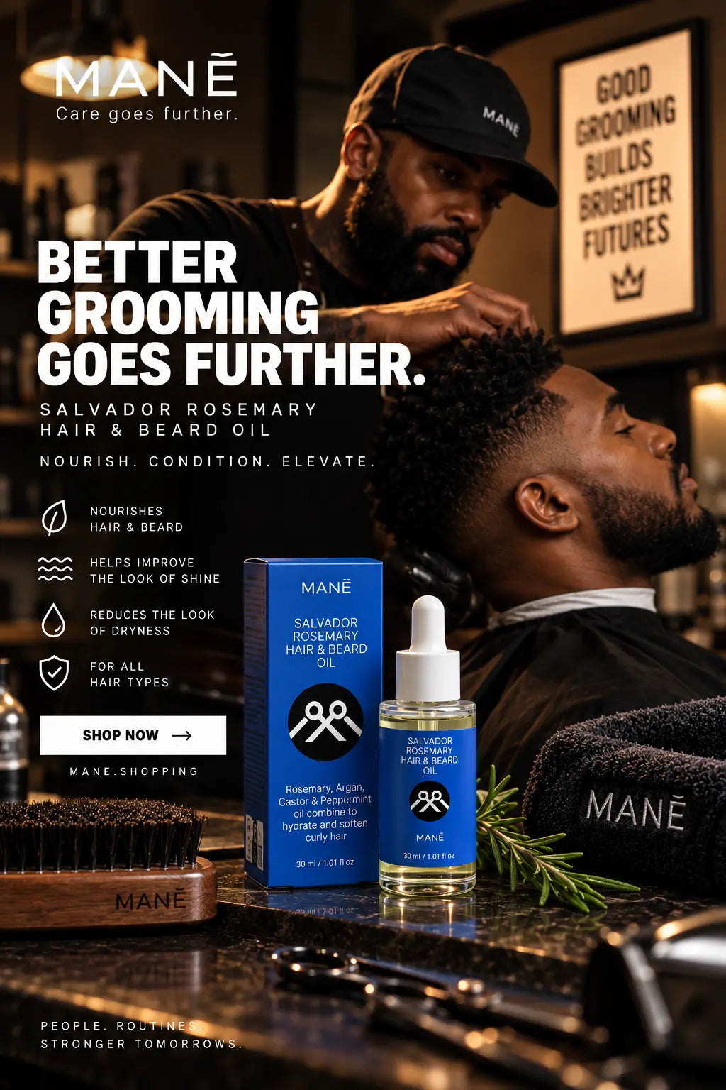 Salvador Rosemary Beard & Hair Oil