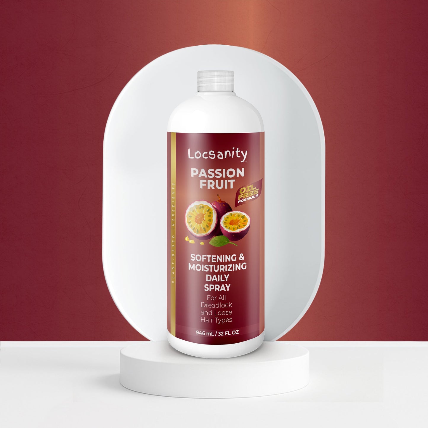 Locsanity Passion Fruit Softening and Moisturizing Daily Spray for Locs, Dreadlocks, Sisterlock, Microlock, Locs, Oil-Free Hair Scalp Moisturizer