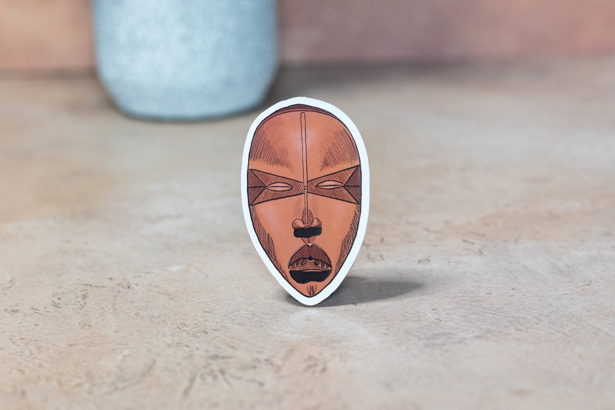 African Masks Stickers - Dan