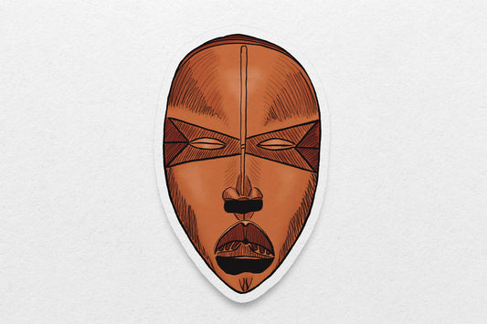African Masks Stickers - Dan