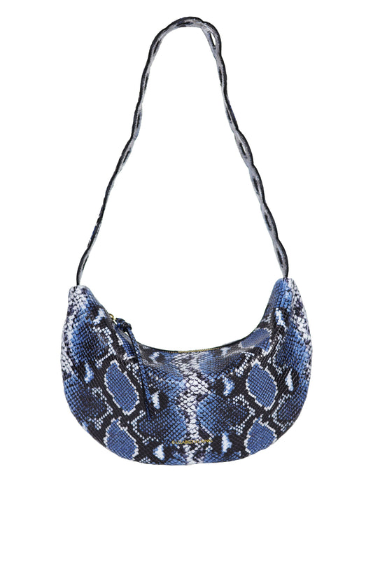Empress Shoulder Bag Blue Snake