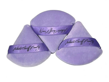 Ashunta Sheriff Beauty Velvet Hypoallergenic Ultra Soft Purple Puffs (3-Pack)