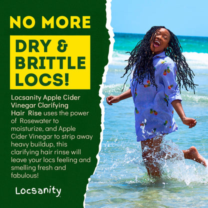 Locsanity Rosewater Peppermint Apple Cider Vinegar Clarifying Hair Rinse Detox 8oz