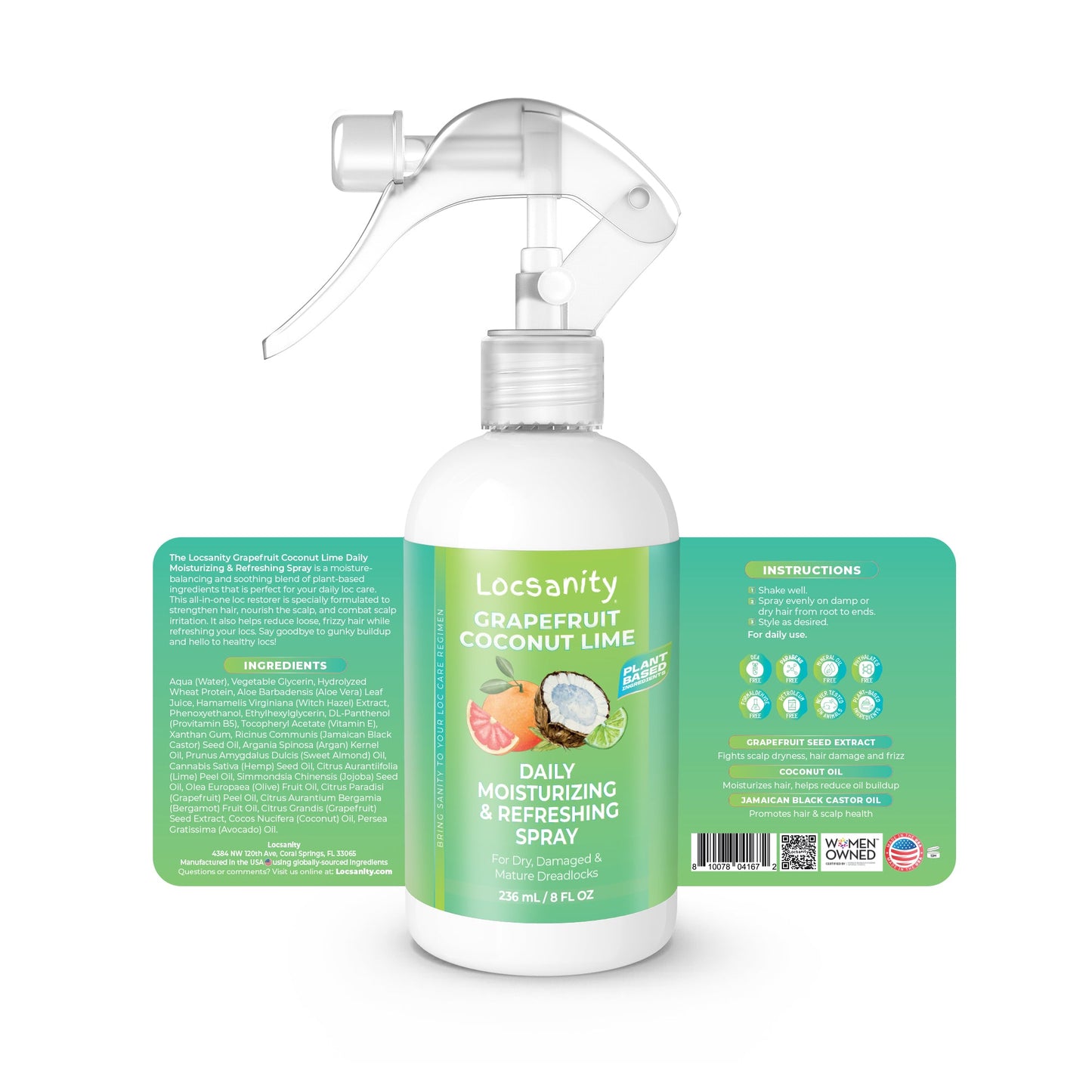 Grapefruit Coconut Lime Daily Moisturizing Spray Fine Mist