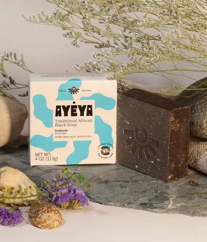 Traditional African Black Soap Bar<br>Gratitude