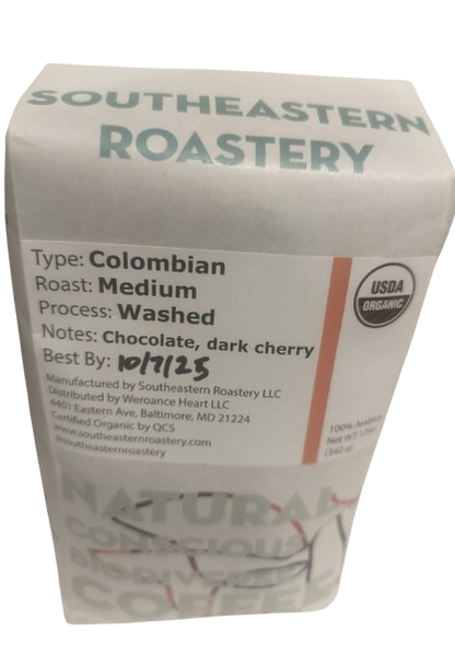 HER 120z Organic Colombian Coffee Medium Roast