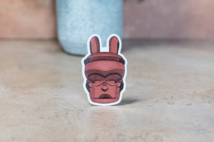 African Masks Stickers - Ibibio