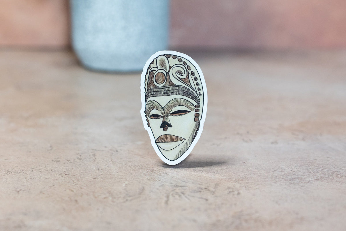 African Masks Stickers - Annang