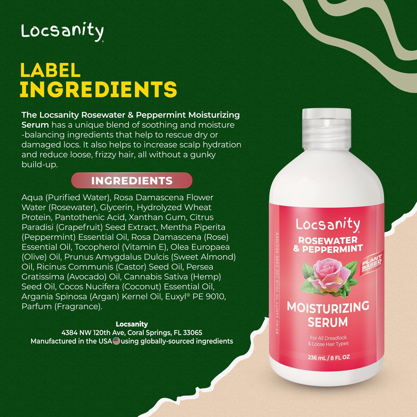 Rosewater Peppermint Deep Moisturizing and Nourishing Serum