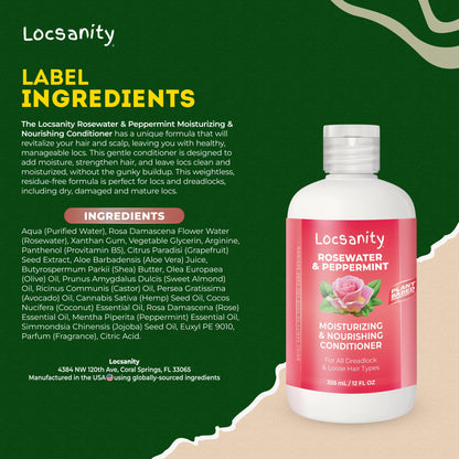 Rosewater and Peppermint Moisturizing and Nourishing Conditioner
