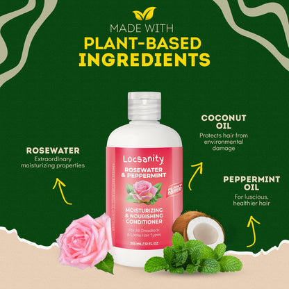 Rosewater and Peppermint Moisturizing and Nourishing Conditioner
