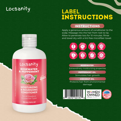 Rosewater and Peppermint Moisturizing and Nourishing Conditioner