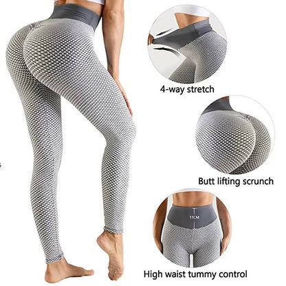 TW Nutrition High Waist Tight Butt Lift Leggings Black Medium (M)