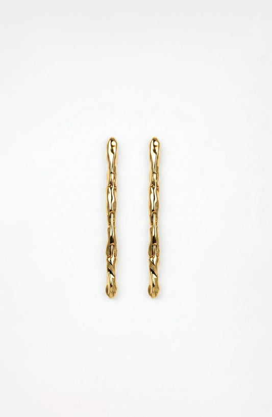 Lithe Drop Earrings Gold