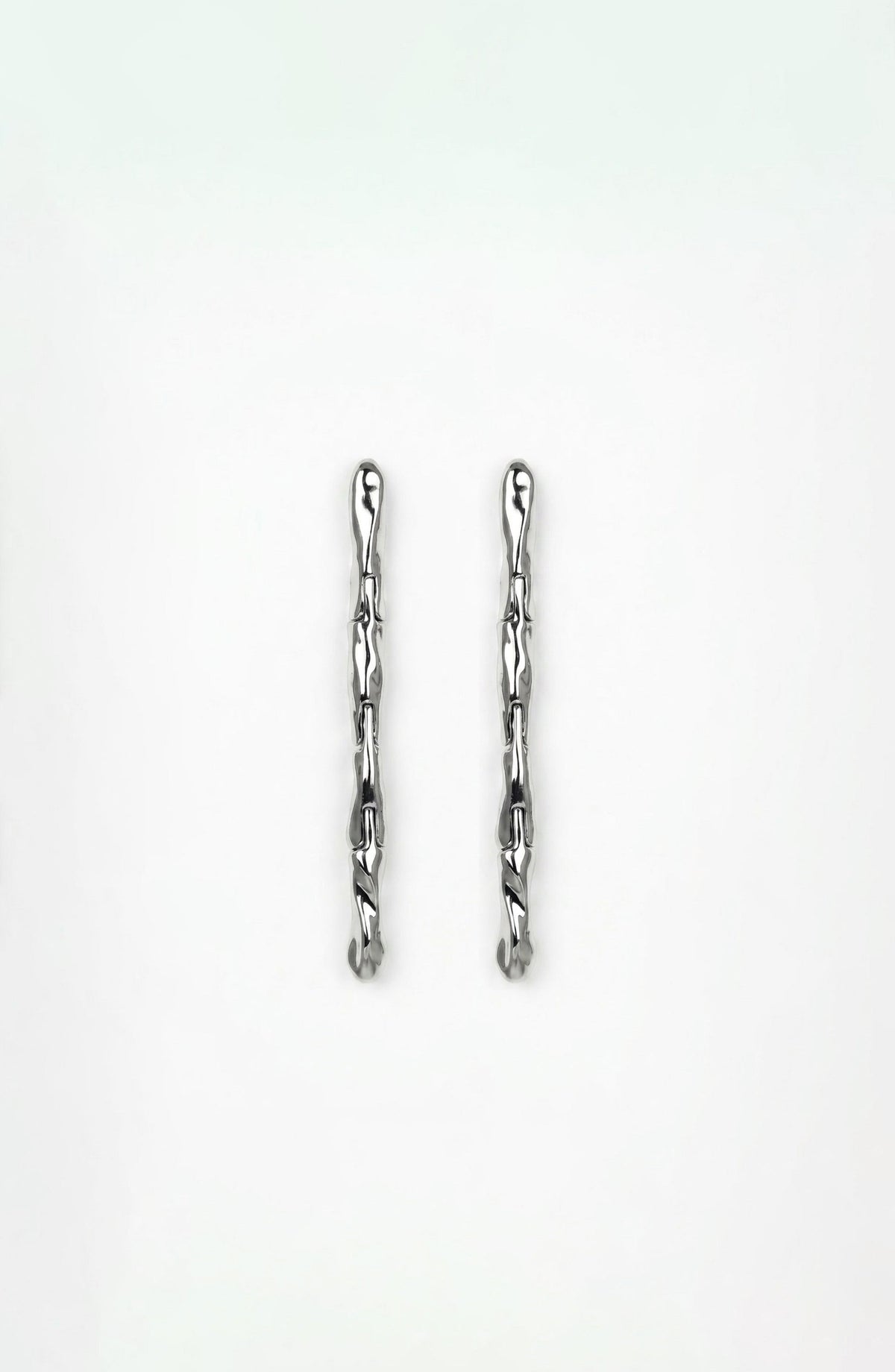 Lithe Drop Earrings Silver