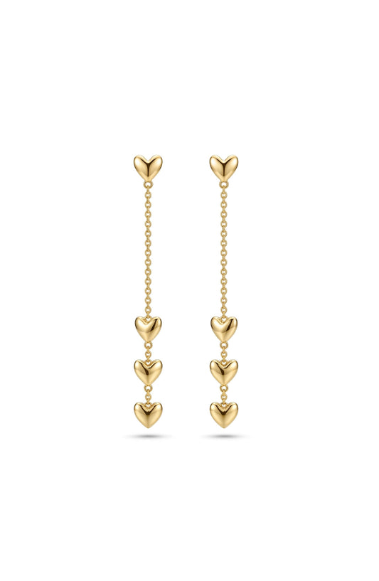Love Drop Earrings Gold