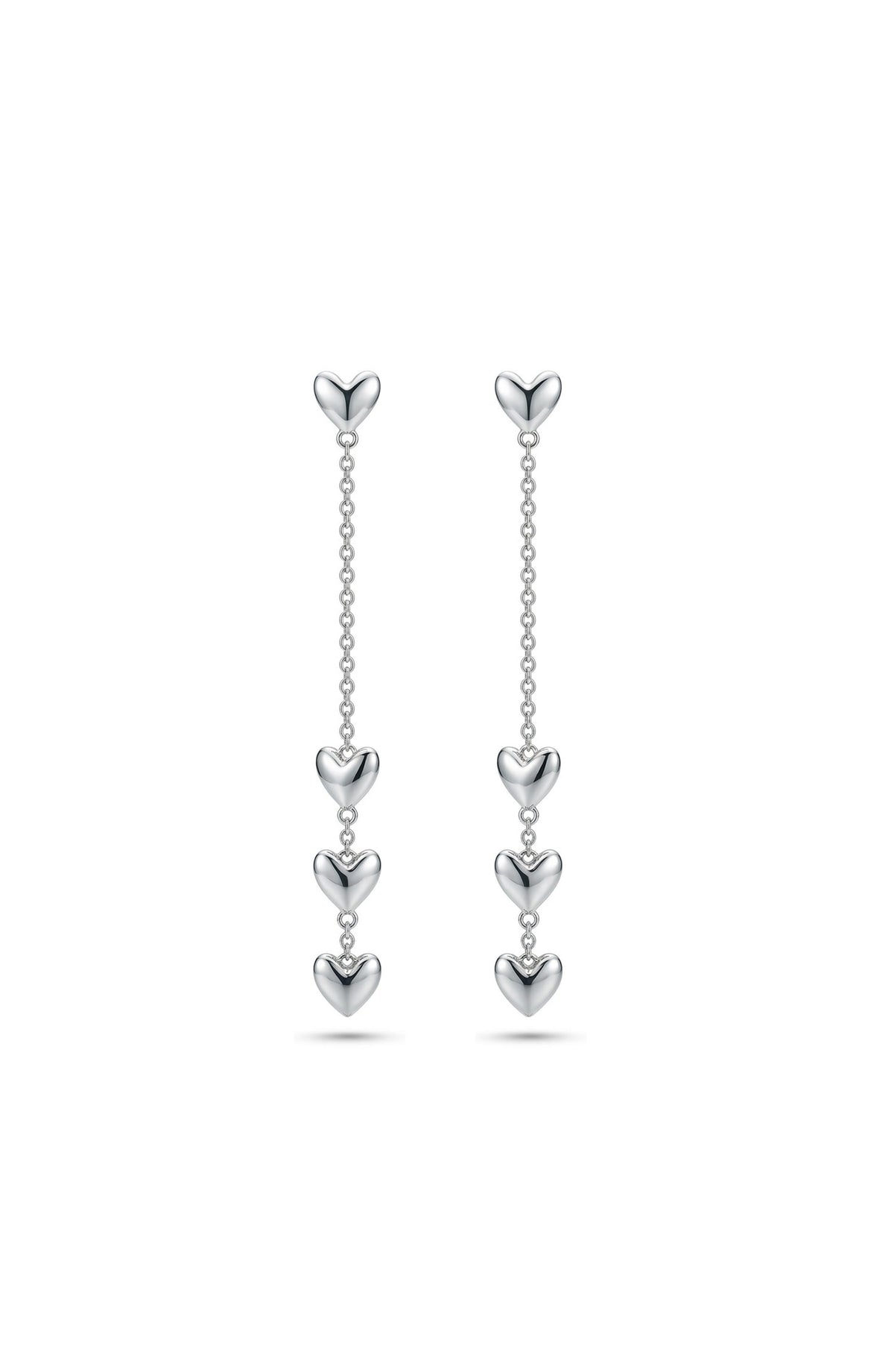 Love Drop Earrings Silver
