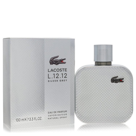 Lacoste Eau De Lacoste L.12.12 Silver Grey by Lacoste - Eau De Parfum Spray 3.3 oz