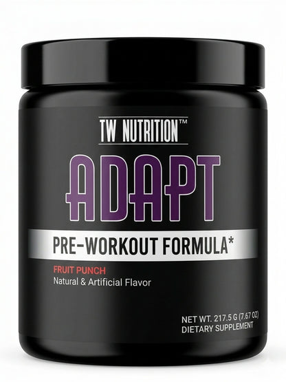 TW Nutrition ADAPT Fruit Punch Pre-Workout Powder 30 Servings 8/2027