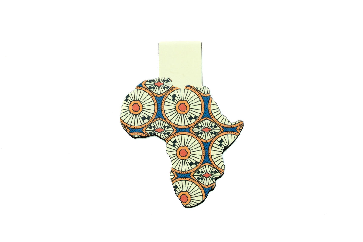 Magnetic Bookmarks - African Print (Circles)