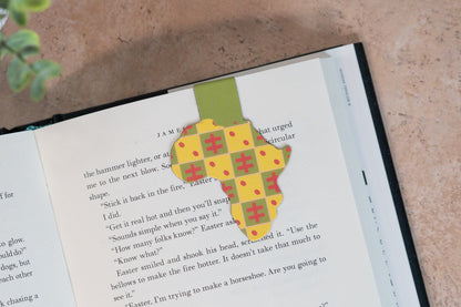 Magnetic Bookmark - African Print (Cowries)