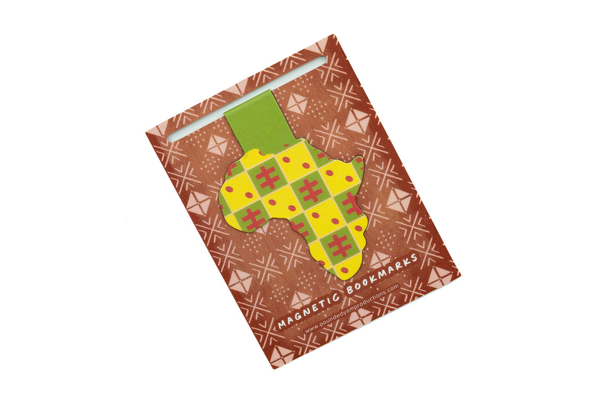 Magnetic Bookmark - African Print (Cowries)